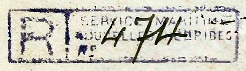 S.S. BUCEPHALE registration cachet