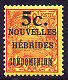 1920 French 5c on 50c