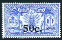 1924 50c on 25c CA