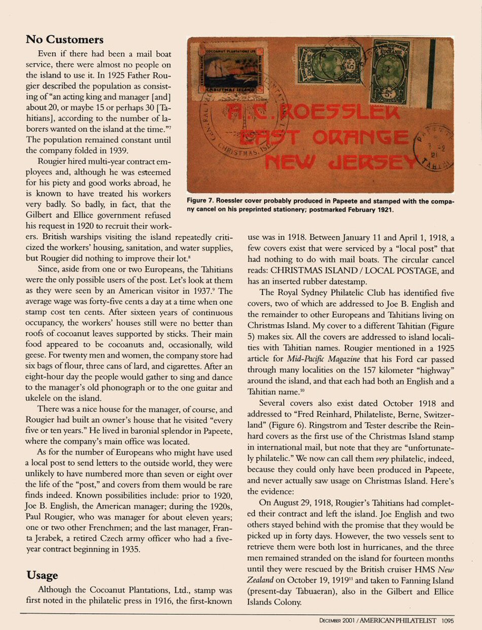 American Philatelist 2001