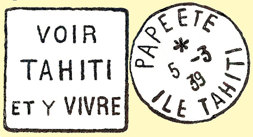Tahiti cancel 1938
