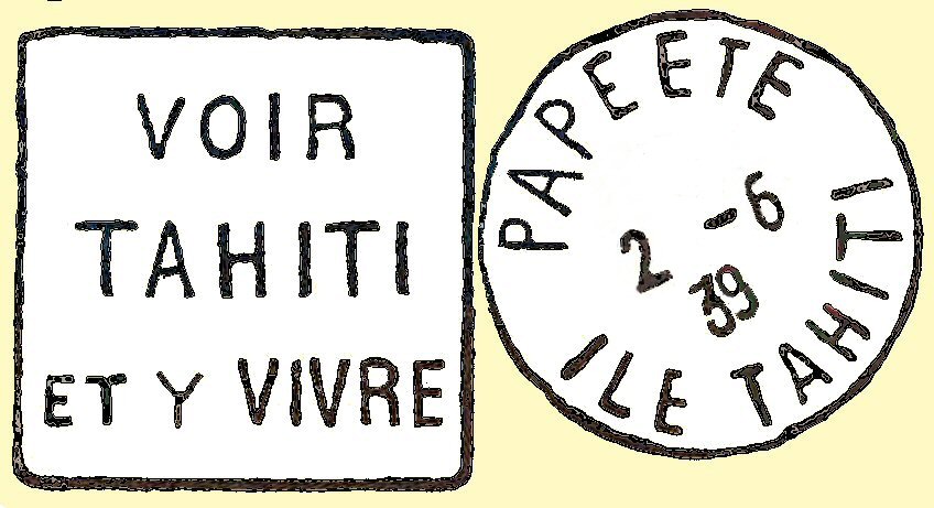 Tahiti cancel 1938